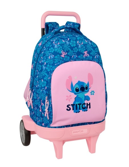 MOCHILA GDE. C/RUEDAS COMPACT EVOL. EXT. STITCH "LIO"
