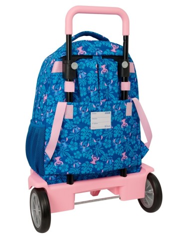 MOCHILA GDE. C/RUEDAS COMPACT EVOL. EXT. STITCH "LIO"
