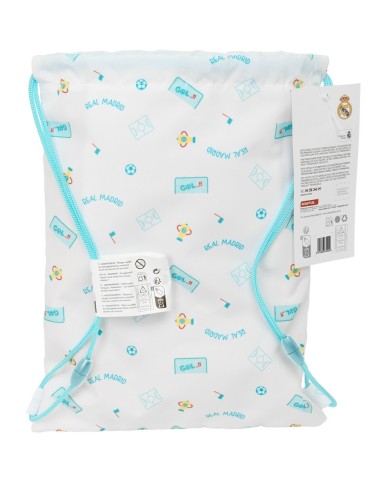 BOLSA JUNIOR REAL MADRID PREESCOLAR BLANCA
