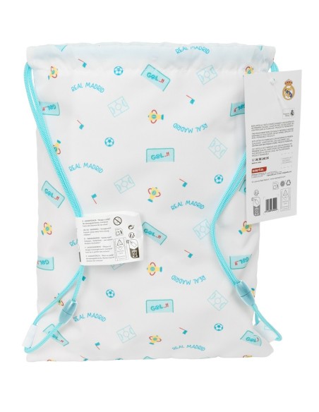 BOLSA JUNIOR REAL MADRID PREESCOLAR BLANCA