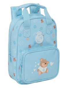 MOCHILA INFANTIL CON ASAS REAL MADRID PREESCOLAR AZUL