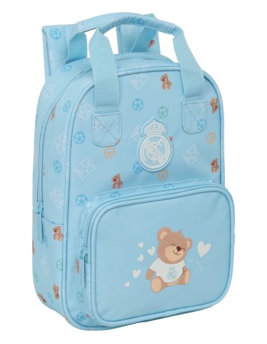 MOCHILA INFANTIL CON ASAS REAL MADRID PREESCOLAR AZUL