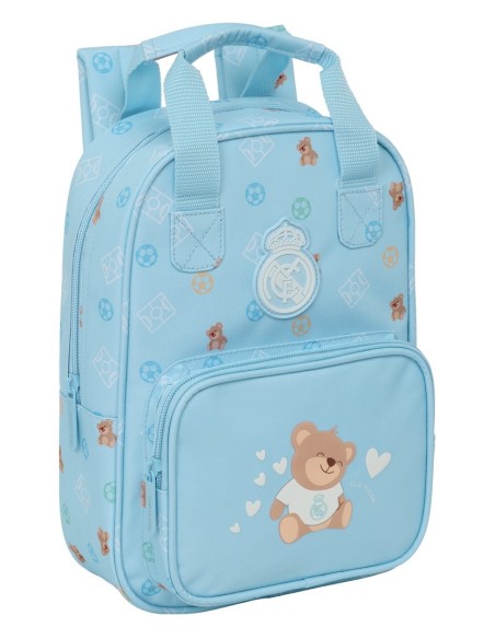 MOCHILA INFANTIL CON ASAS REAL MADRID PREESCOLAR AZUL