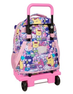 MOCHILA GDE. C/RUEDAS COMPACT EXTRAIBLE HELLO KITTY & FRIENDS 2