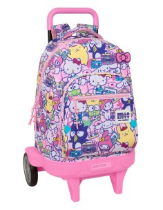 MOCHILA GDE. C/RUEDAS COMPACT EVOL. EXT. HELLO KITTY & FRIENDS