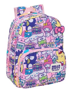 MOCHILA INFANTIL ADAPT.CARRO HELLO KITTY & FRIENDS