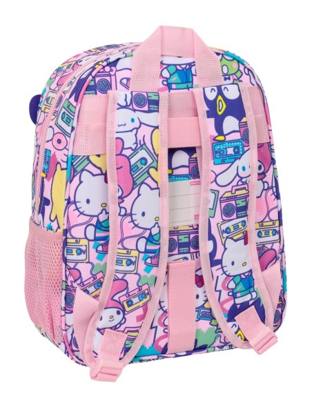 MOCHILA INFANTIL ADAPT.CARRO HELLO KITTY & FRIENDS