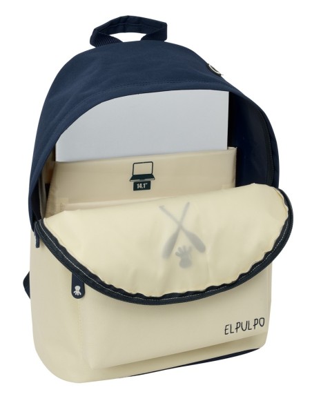 MOCHILA PARA PORTATIL 14,1" EL PULPO "BEIGE"