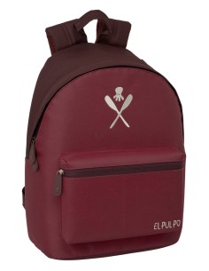 MOCHILA PARA PORTATIL 14,1" EL PULPO "BURDEOS"
