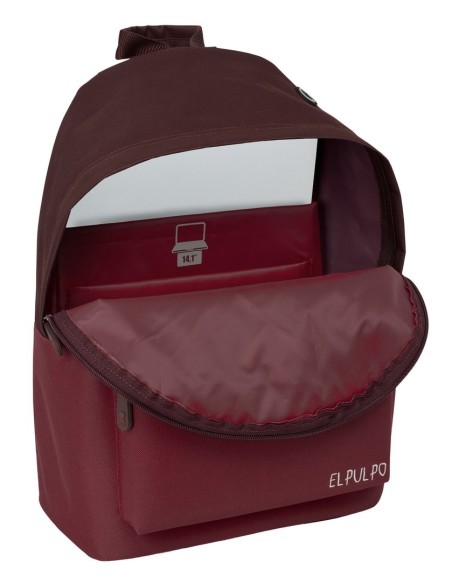 MOCHILA PARA PORTATIL 14,1" EL PULPO "BURDEOS"