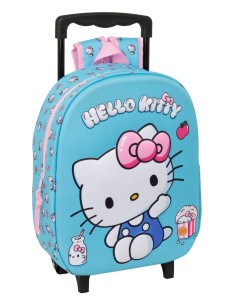 MOCHILA 3D CON RUEDAS HELLO KITTY