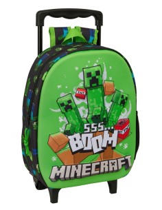 MOCHILA 3D CON RUEDAS MINECRAFT