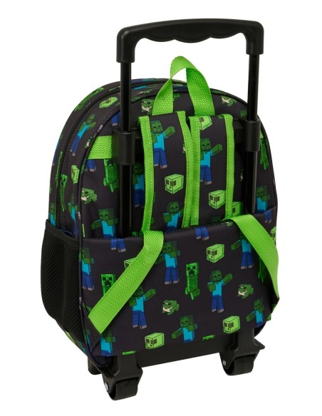MOCHILA 3D CON RUEDAS MINECRAFT