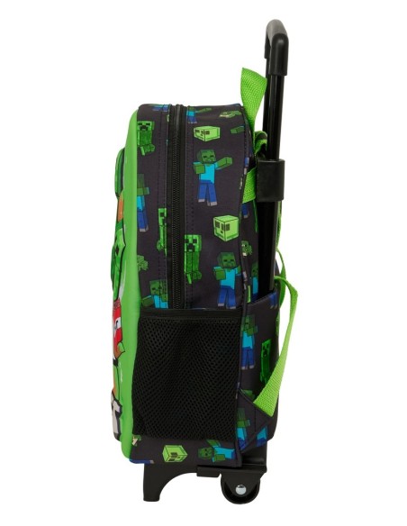 MOCHILA 3D CON RUEDAS MINECRAFT