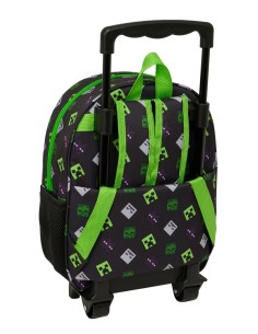 MOCHILA 3D CON RUEDAS MINECRAFT 2