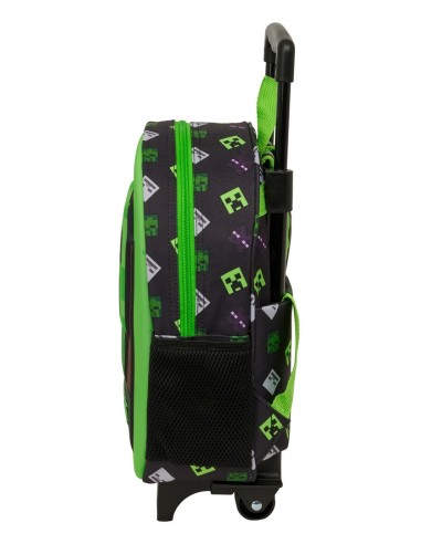MOCHILA 3D CON RUEDAS MINECRAFT