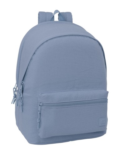 MOCHILA DOBLE PARA PORTATIL 15,6"+USB SAFTA BASIC "AZUL AZAFATA"