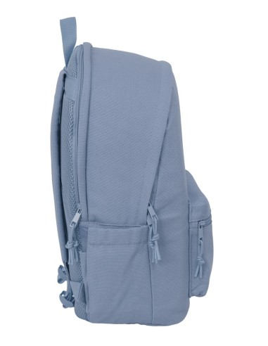 MOCHILA DOBLE PARA PORTATIL 15,6"+USB SAFTA BASIC "AZUL AZAFATA"