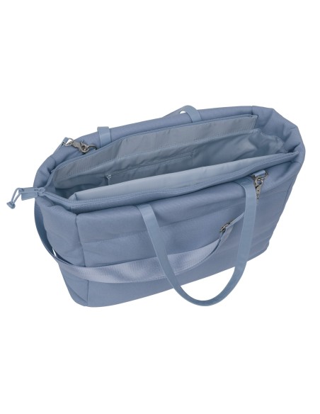 BOLSO CON BOLSILLO PARA PORTATIL 14,1'' SAFTA BASIC "AZUL AZAFATA"