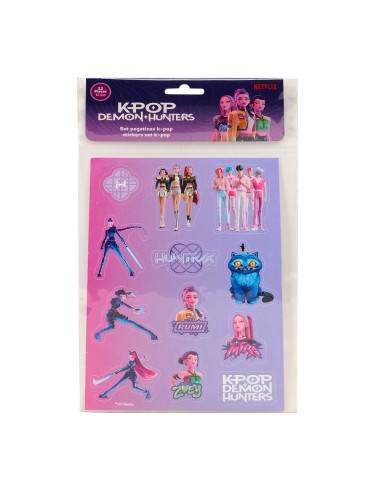 SET PEGATINAS K-POP Demon Hunters - STATIONERY