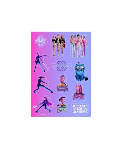 SET PEGATINAS K-POP Demon Hunters - STATIONERY 2