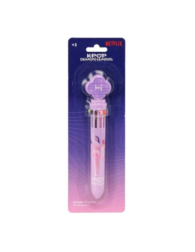DISPLAY BOLIGRAFO RETRACTIL 10 COLORES K-POP Demon Hunters - STATIONERY