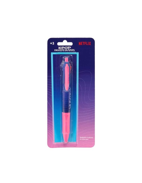 DISPLAY BOLIGRAFO RETRACTIL 4 COLORES K-POP Demon Hunters - STATIONERY