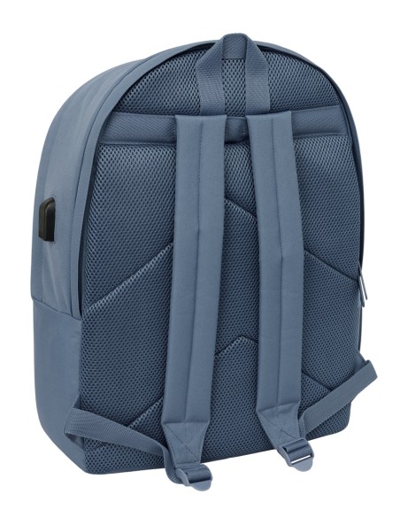 MOCHILA DOBLE PARA PORTATIL 15,6"+USB EL GANSO BASICS "AZUL AZAFATA"
