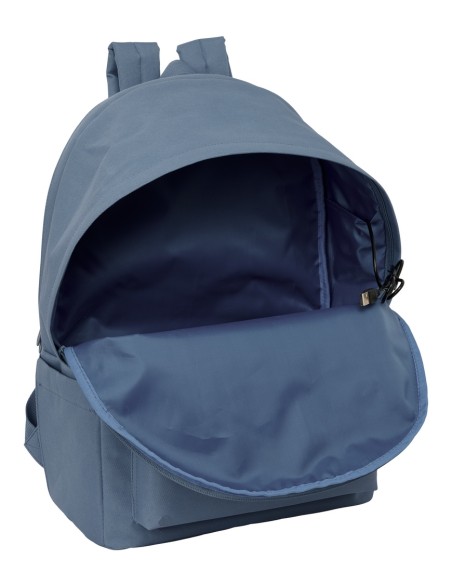 MOCHILA DOBLE PARA PORTATIL 15,6"+USB EL GANSO BASICS "AZUL AZAFATA"
