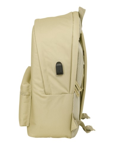 MOCHILA DOBLE PARA PORTATIL 15,6"+USB EL GANSO BASICS "ARENA"