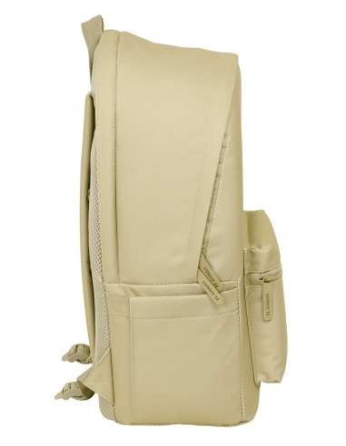MOCHILA DOBLE PARA PORTATIL 15,6"+USB EL GANSO BASICS "ARENA"