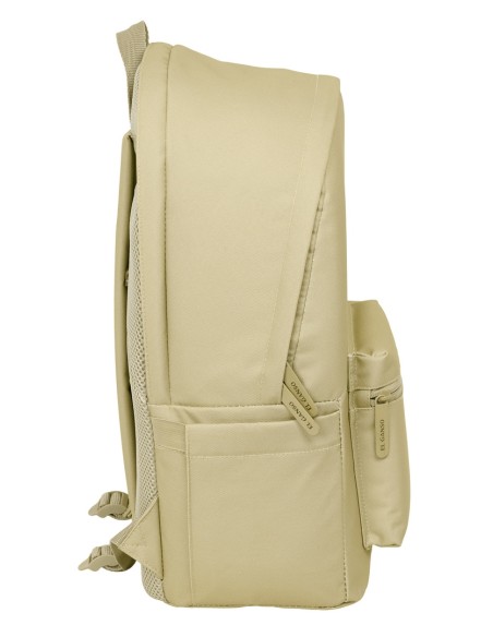 MOCHILA DOBLE PARA PORTATIL 15,6"+USB EL GANSO BASICS "ARENA"