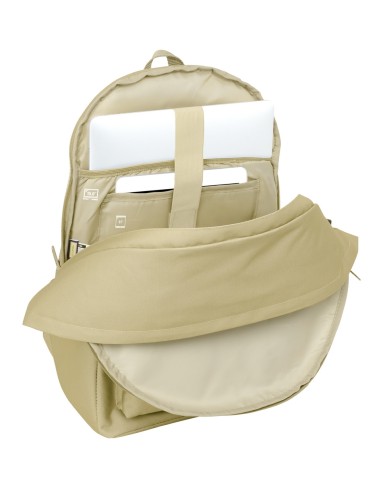 MOCHILA DOBLE PARA PORTATIL 15,6"+USB EL GANSO BASICS "ARENA"