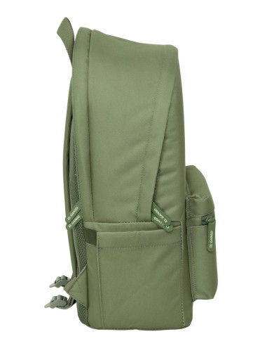 MOCHILA DOBLE PARA PORTATIL 15,6"+USB EL GANSO BASICS "VERDE"