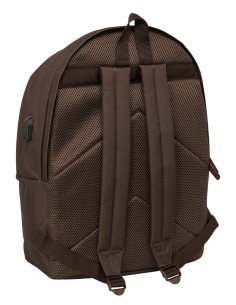 MOCHILA DOBLE PARA PORTATIL 15,6"+USB EL GANSO BASICS "CHOCOLATE" 2