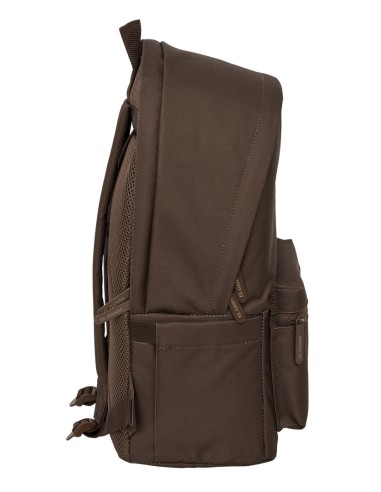 MOCHILA DOBLE PARA PORTATIL 15,6"+USB EL GANSO BASICS "CHOCOLATE"