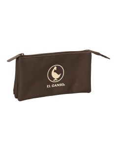 PORTATODO TRIPLE EL GANSO BASICS "CHOCOLATE"