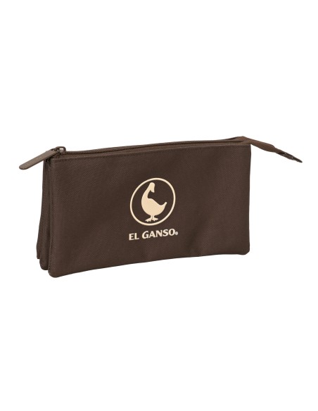 PORTATODO TRIPLE EL GANSO BASICS "CHOCOLATE"