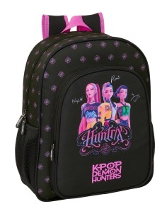 MOCHILA JUNIOR ADAPT.CARRO K-POP Demon Hunters - NEGRA