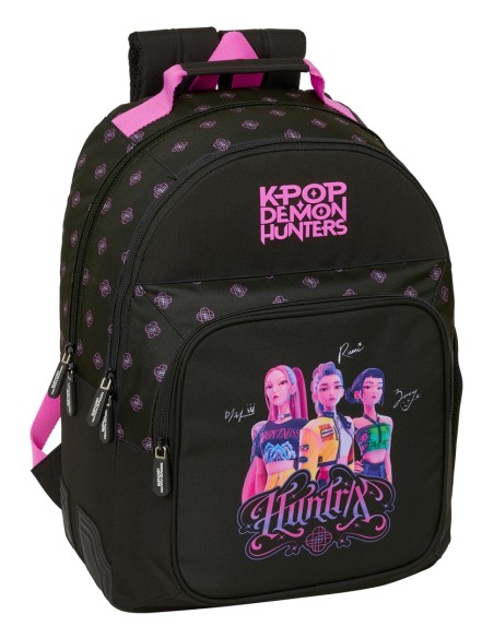MOCHILA DOBLE ADAPT.CARRO K-POP Demon Hunters - NEGRA