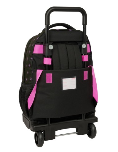 MOCHILA GDE. C/RUEDAS COMPACT EXTRAIBLE K-POP Demon Hunters - NEGRA