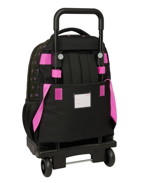 MOCHILA GDE. C/RUEDAS COMPACT EXTRAIBLE K-POP Demon Hunters - NEGRA