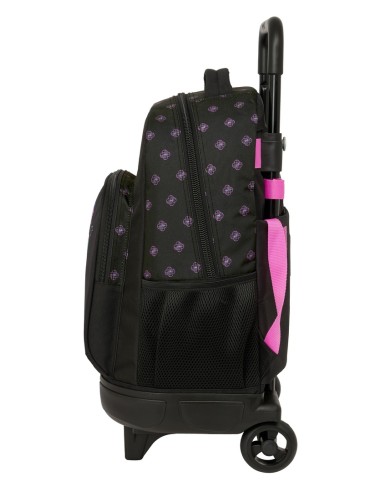 MOCHILA GDE. C/RUEDAS COMPACT EXTRAIBLE K-POP Demon Hunters - NEGRA