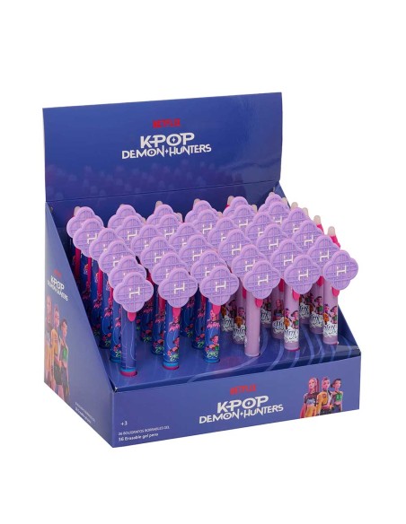 BOLIGRAFOS BORRABLES EN DISPLAY K-POP Demon Hunters - STATIONERY