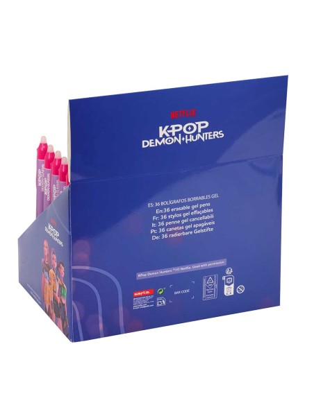 BOLIGRAFOS BORRABLES EN DISPLAY K-POP Demon Hunters - STATIONERY