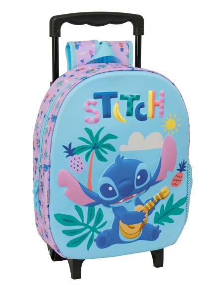 MOCHILA 3D CON RUEDAS STITCH