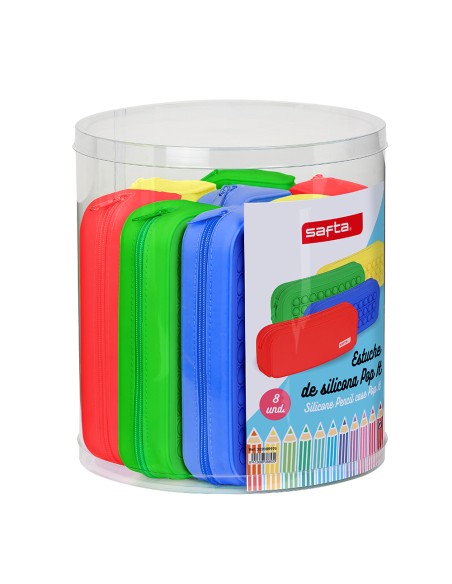 SET 8 PORT. CUADRADOS SILICONA SURT. POP IT