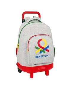 MOCHILA GDE. C/RUEDAS COMPACT EXTRAIBLE BENETTON "POP"