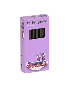 CAJA 12 BOLIGRAFOS EL HORMIGUERO TEEN