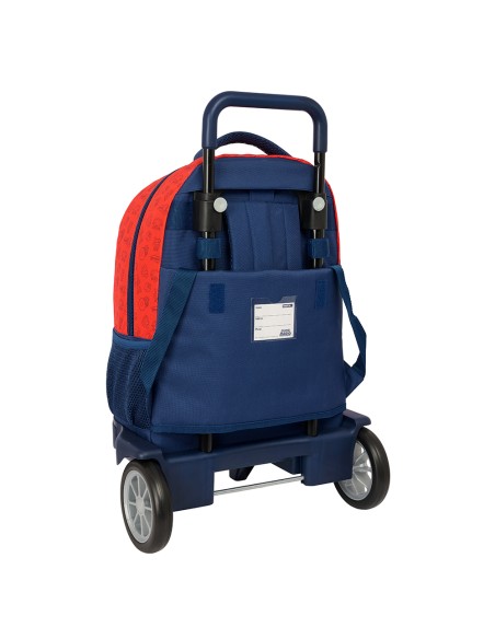 MOCHILA GDE. C/RUEDAS COMPACT EVOL. EXT. SUPER MARIO "TRI...